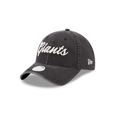 Black San Francisco Giants Hat - New Era MLB Team Script 9TWENTY Adjustable Caps USA4810926